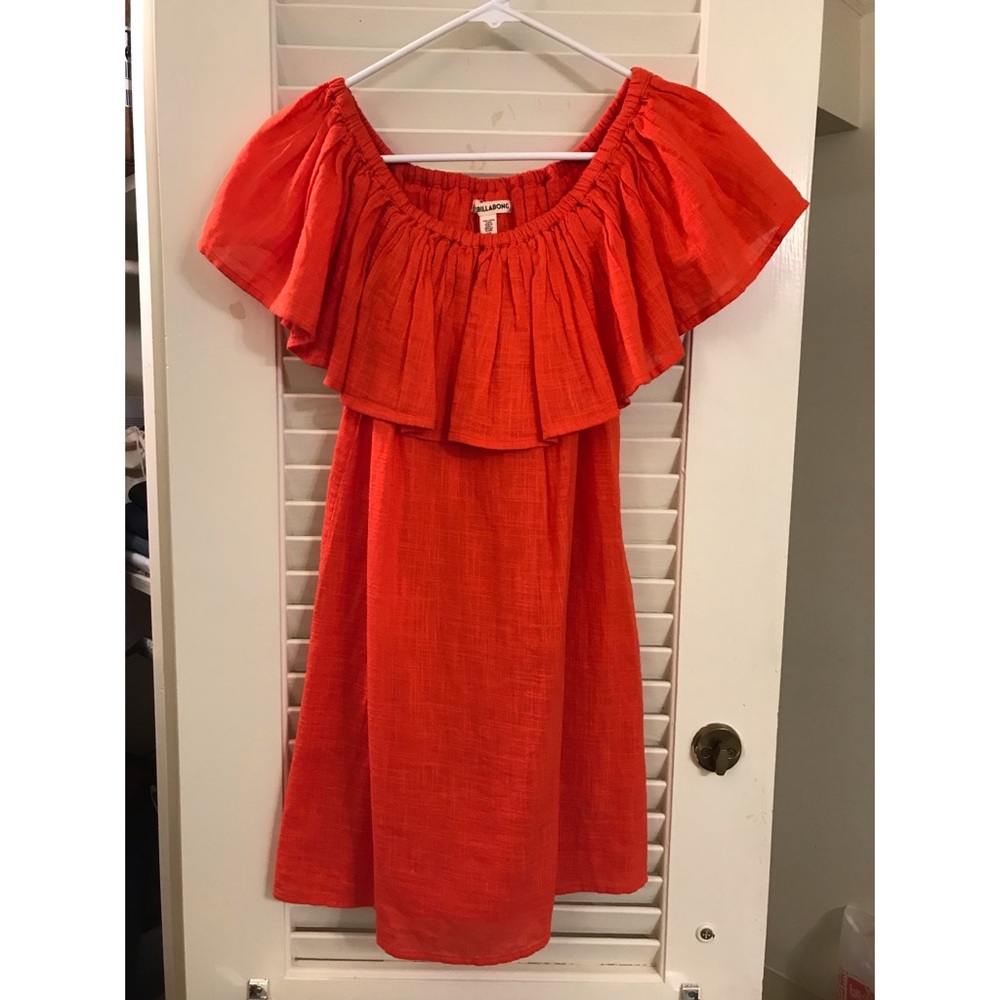 WORN ONCE off-the-shoulder sun dress